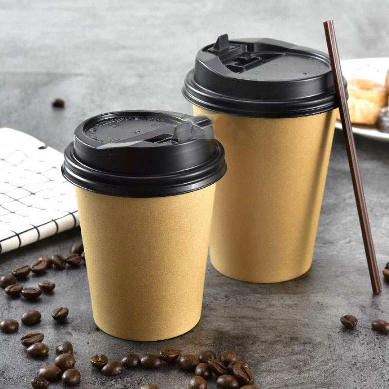 Engang Kraft Paper Cup med låg