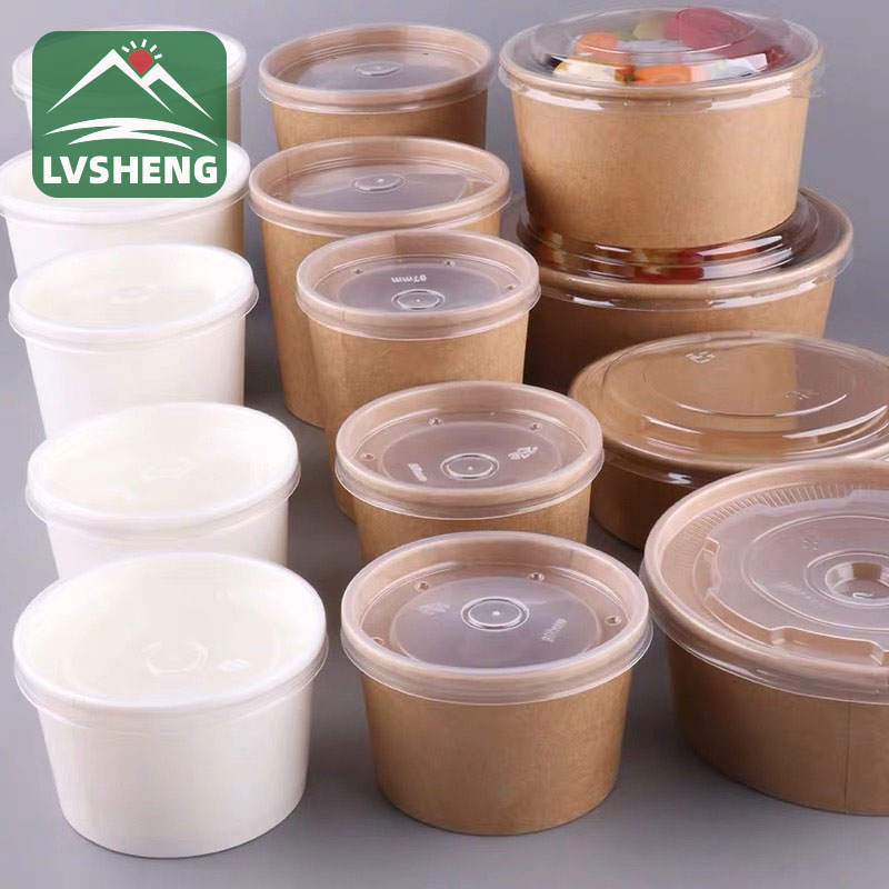 Hvid Kraft Paper Soup Bowl